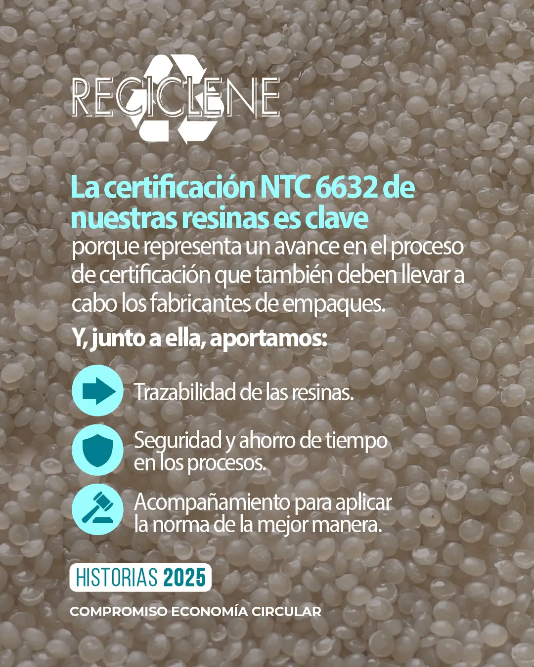 Nuestras resinas PCR ya están en los empaques de construcción