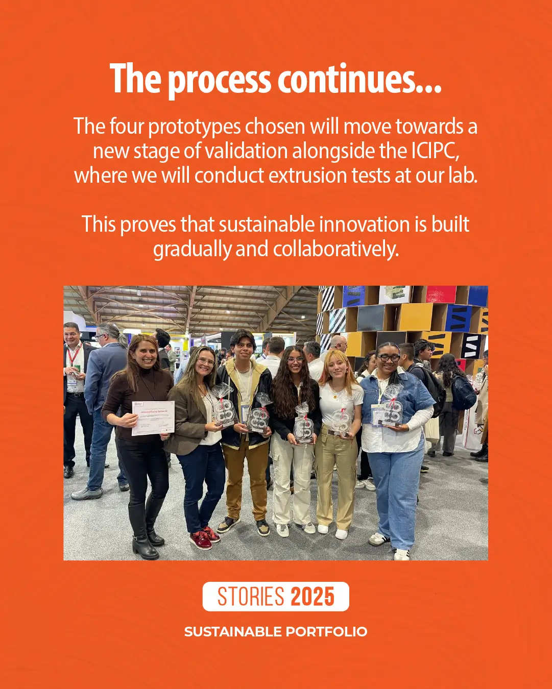 Presentation of the innovative sustainable packaging proposal ready for industry application.