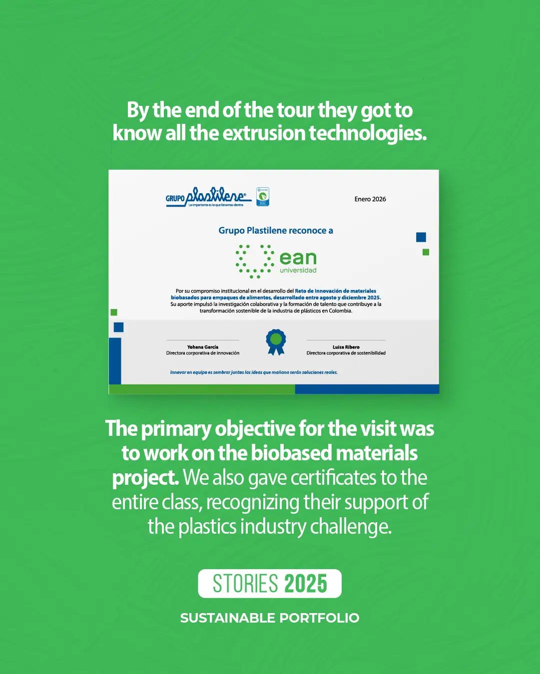 Biobased packaging chemical engineering students EAN - 3
