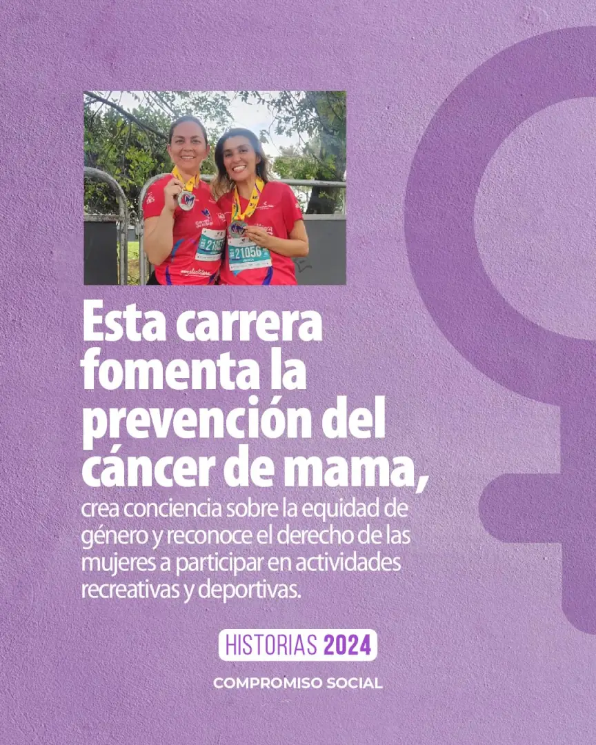 Equipo de Plastilene participando en la Carrera de la Mujer por el bienestar