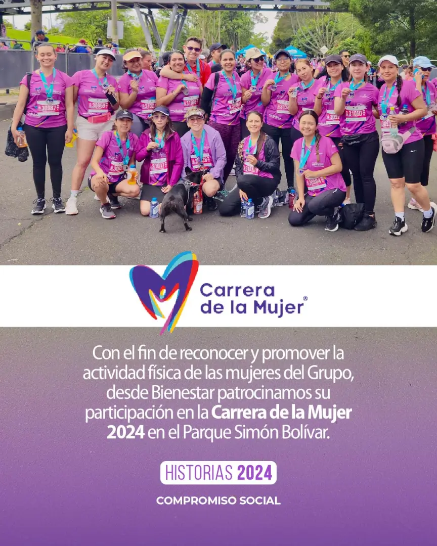 Colaboradoras de Grupo Plastilene en la Carrera de la Mujer