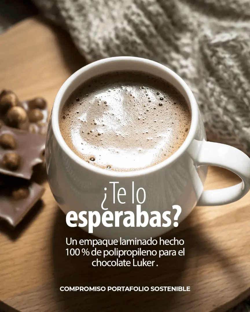 Empaque de chocolate más sostenible desarrollado por Grupo Plastilene