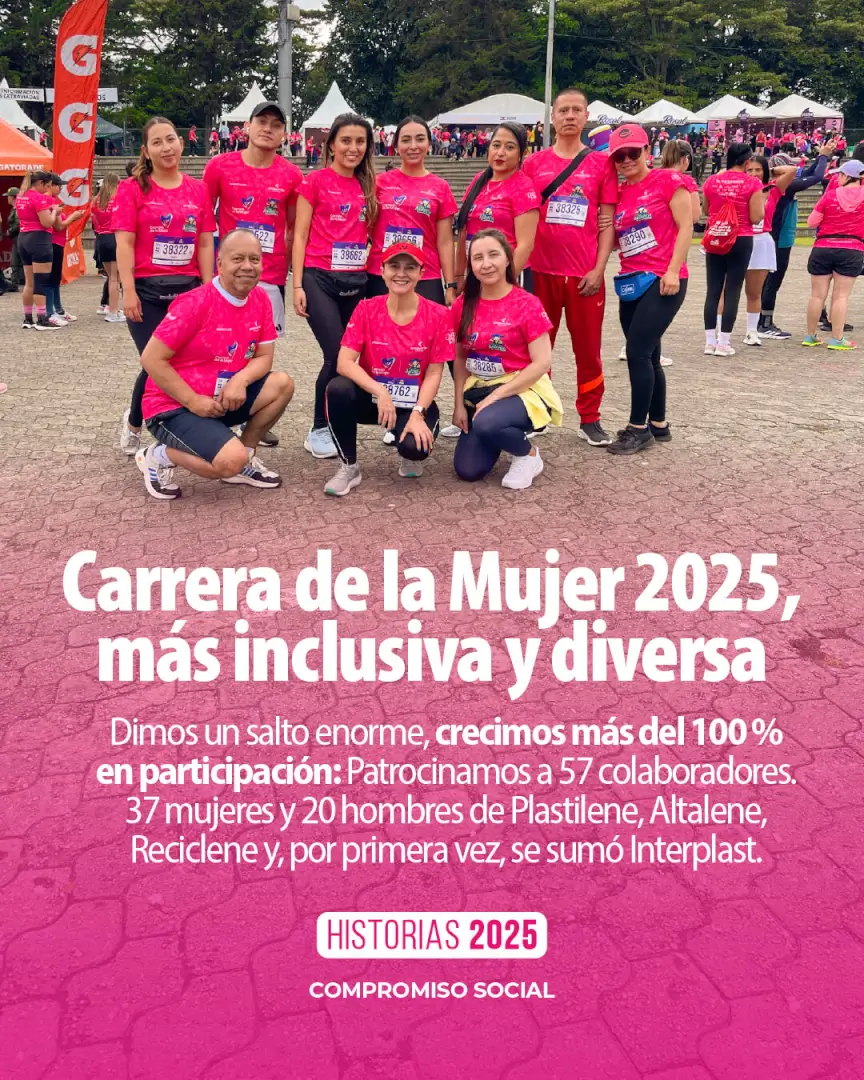 Colaboradores de Grupo Plastilene en carreras que impulsan el bienestar