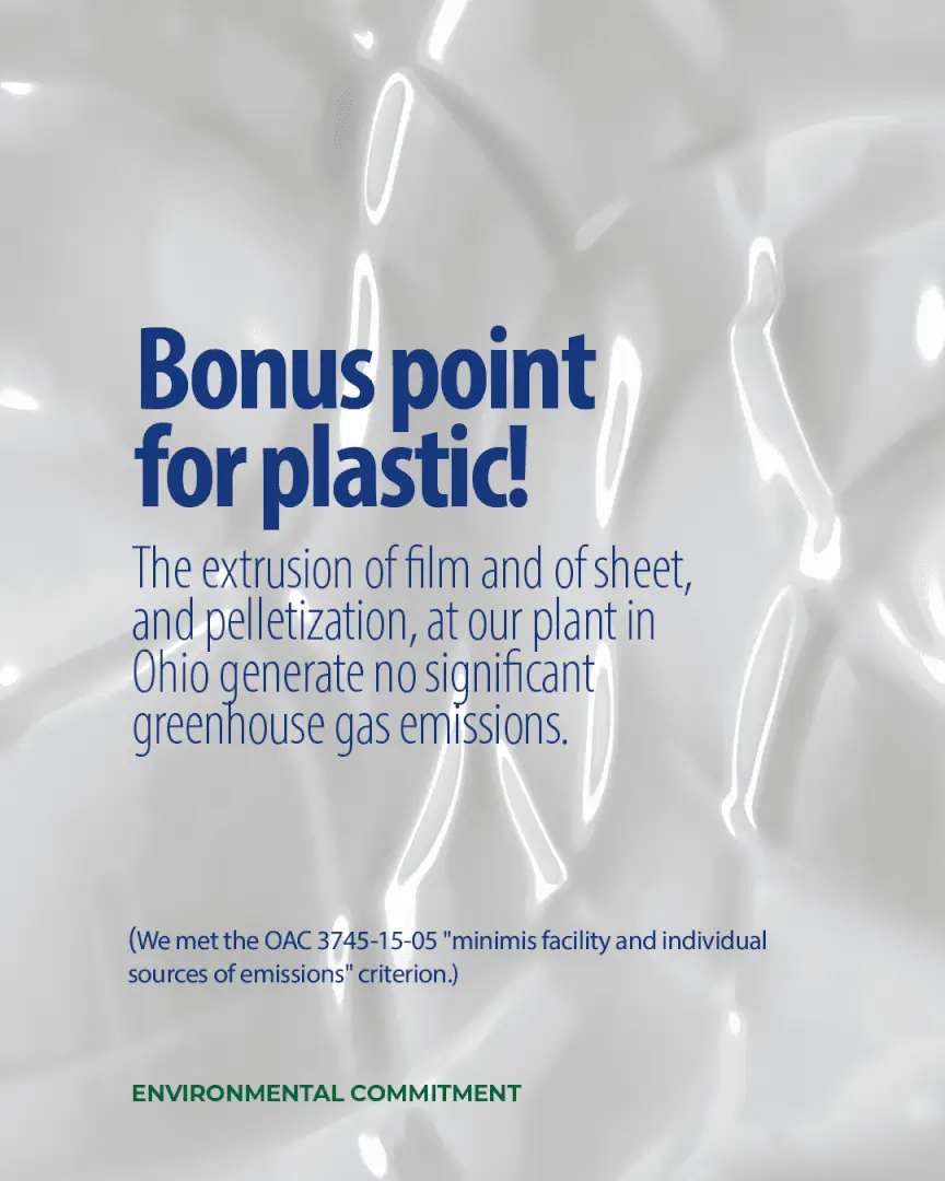 Plastilene INC. exempted from environmental permits due to its low-impact operations
