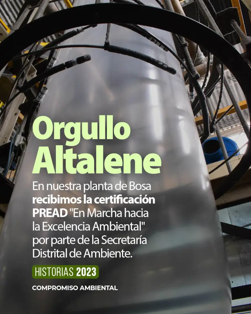 Recertificación ambiental Nivel III de la planta Altalene de Grupo Plastilene