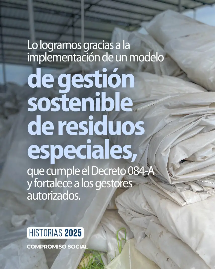 Reciclaje del plástico agrícola recuperado en Ecuador