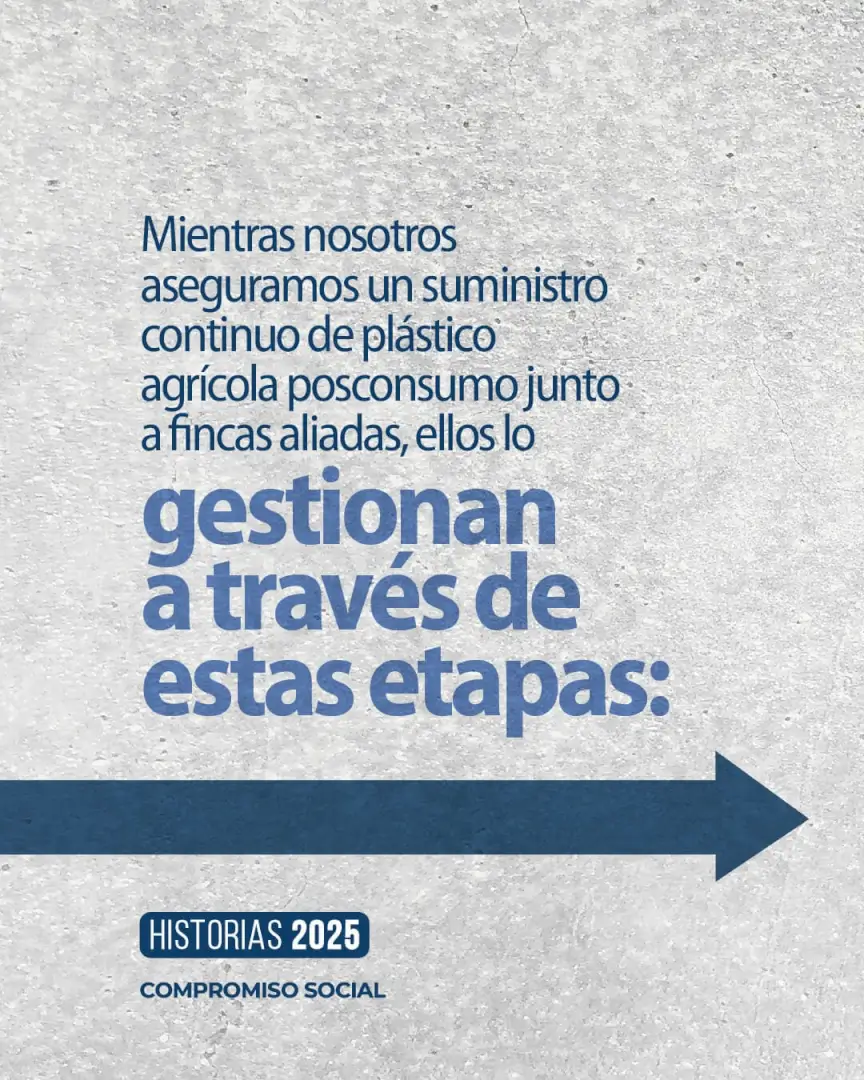 Recuperación de plástico agrícola en Ecuador junto a los gestores