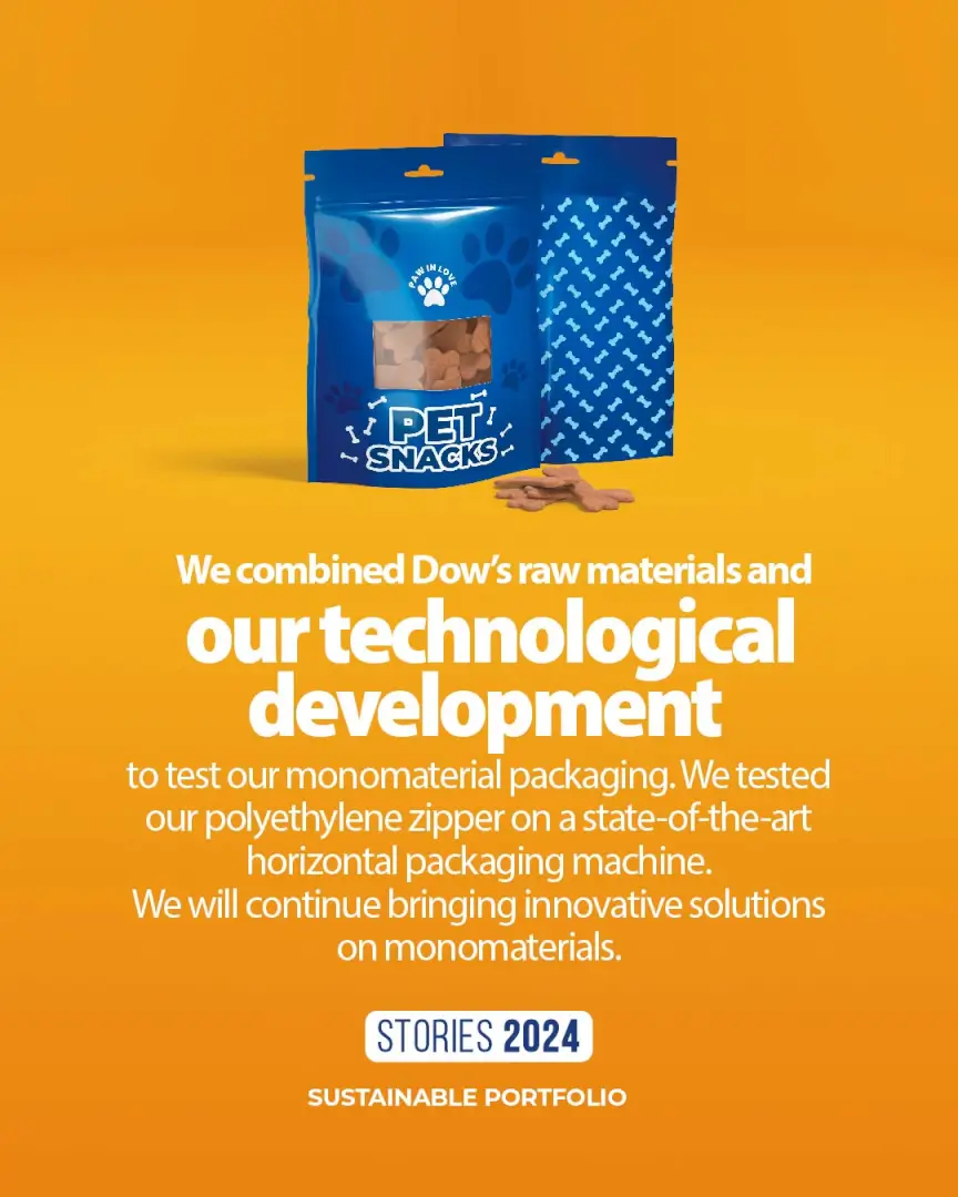 Monomaterial Doypack that is easier to recycle, by Plastilene Group