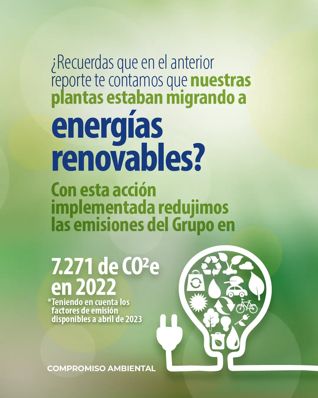 Reducción de más del 60 % de CO2e de Grupo Plastilene con energías renovables