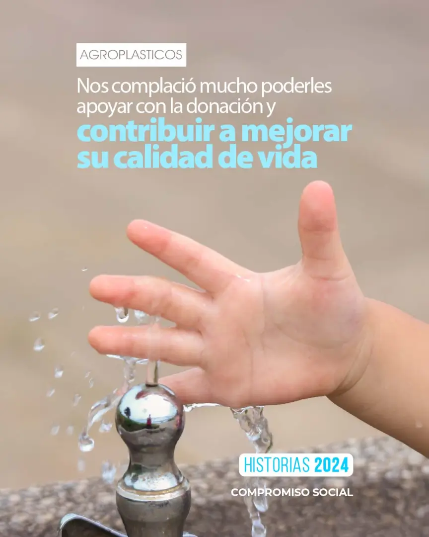Acción de responsabilidad social de Grupo Plastilene con la donación de un tanque de agua