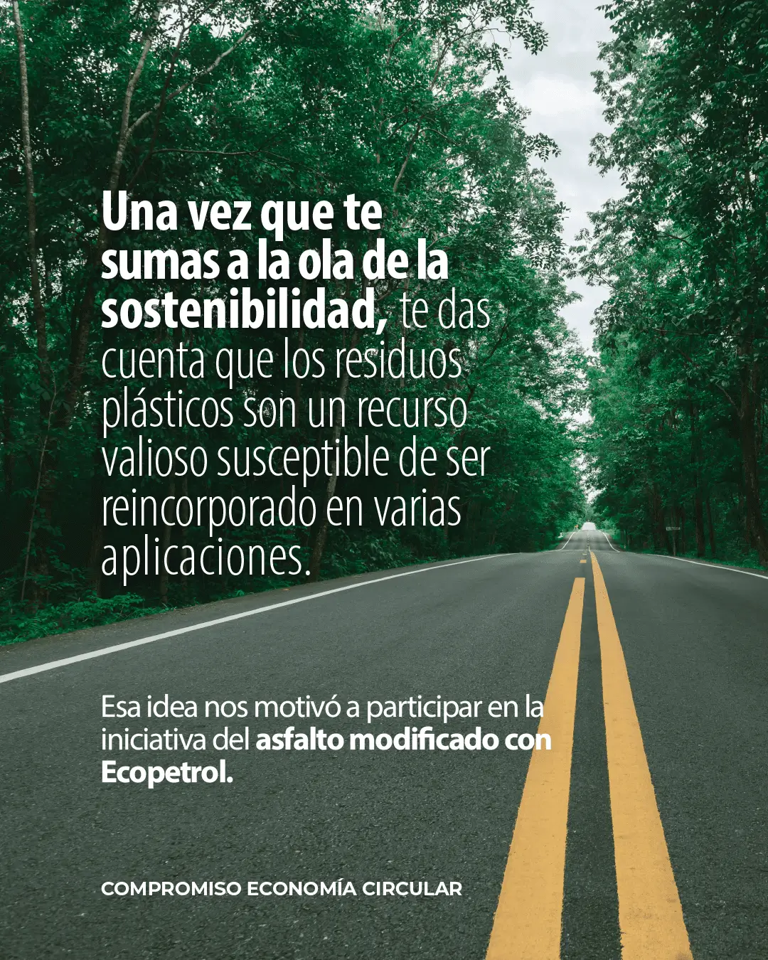Vías pavimentadas en Colombia con plástico reciclado de Reciclene