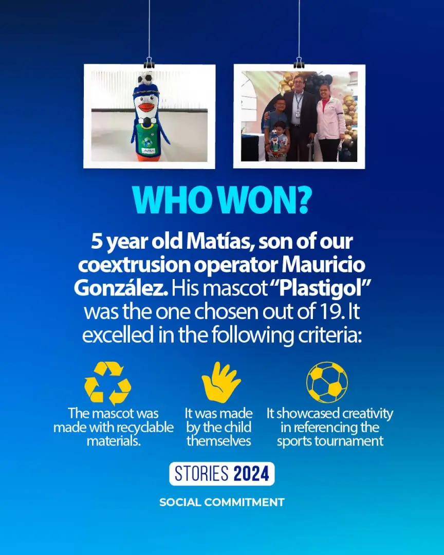 Children transforming recycled material into a sports mascot