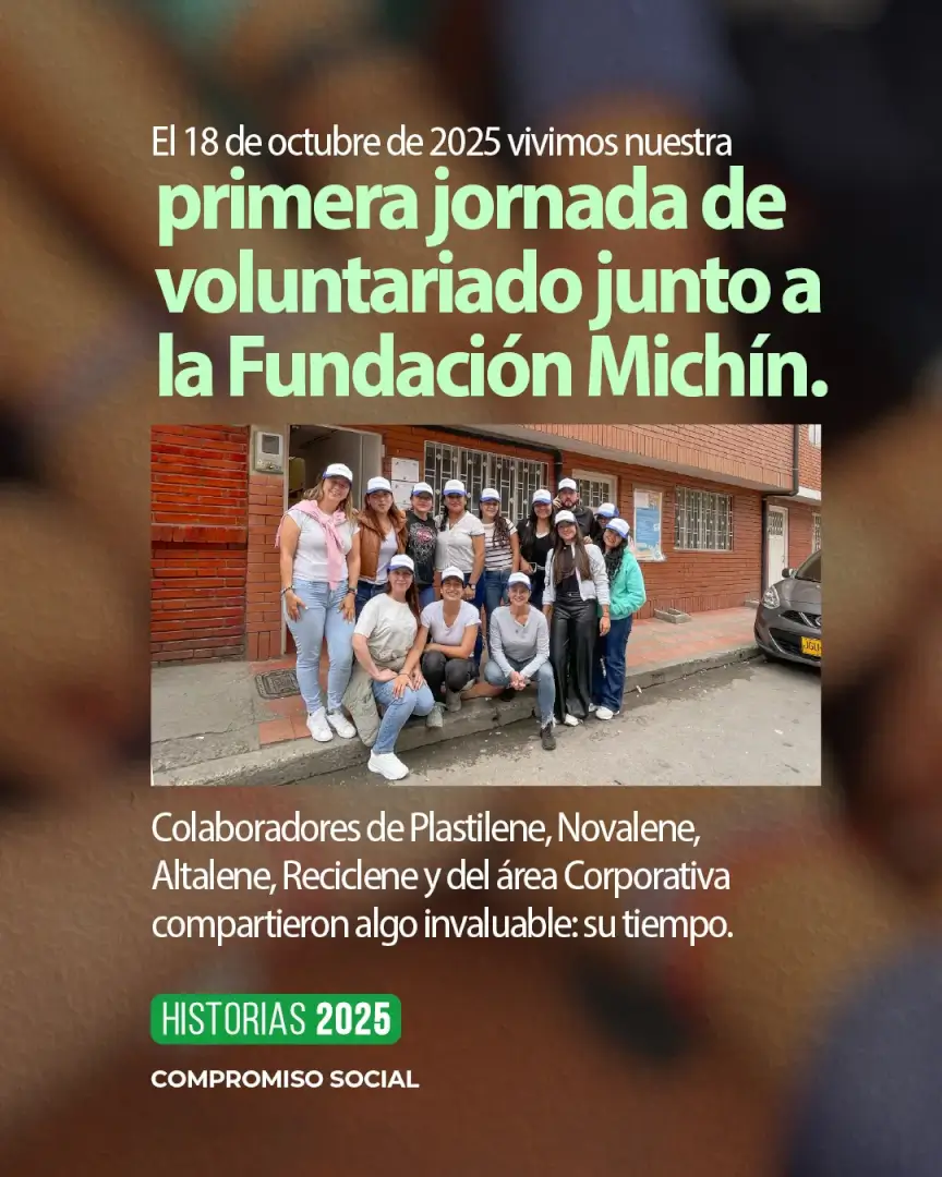 Colaboradores de Grupo Plastilene en el primer voluntariado con la Fundación Michín