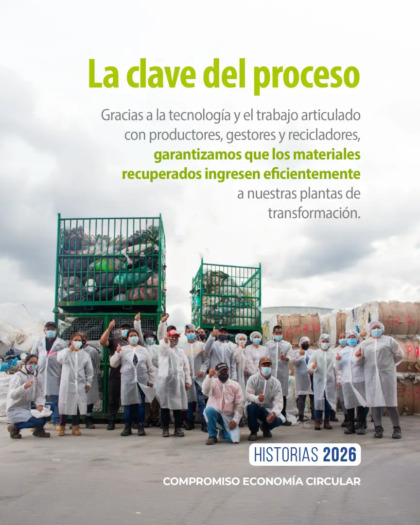 Trabajo articulado con productores, gestores y recicladores para que los materiales recuperados ingresen a las plantas de transformación