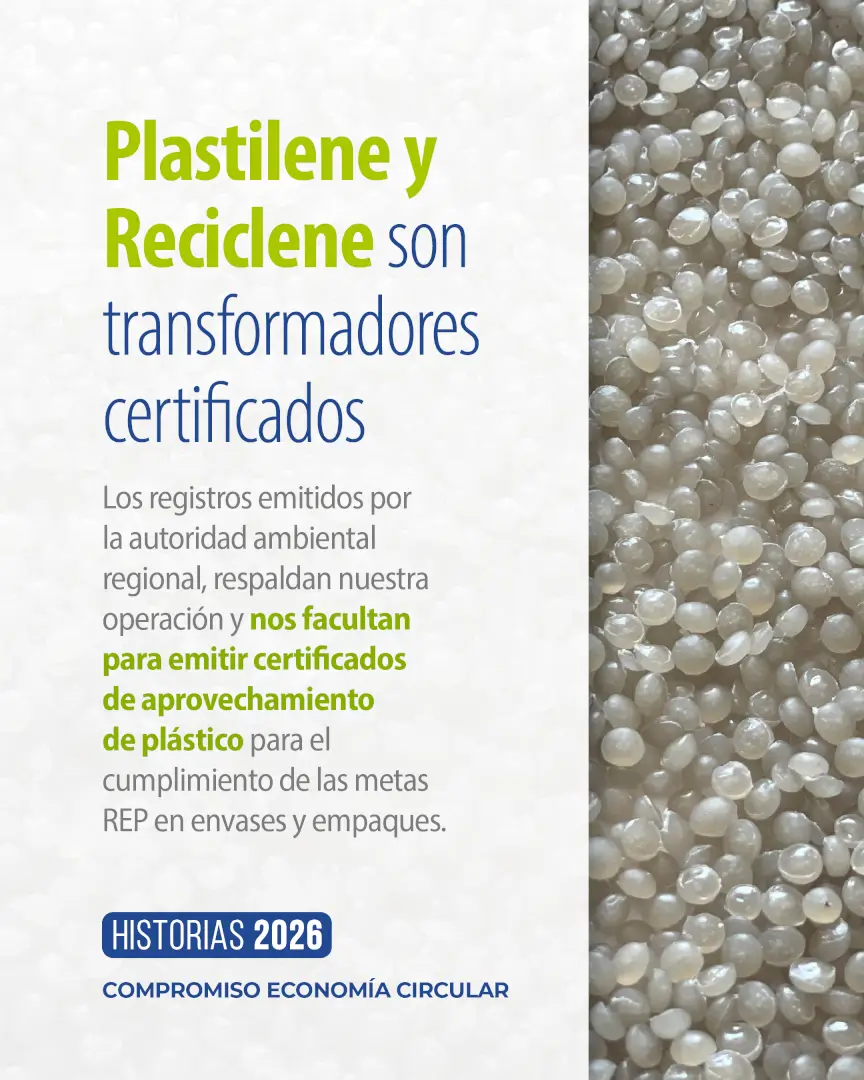 Transformadores certificados – Plastilene y Reciclene