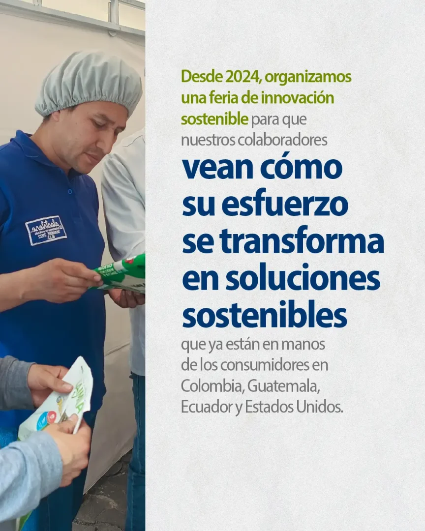 Feria de innovación sostenible de Grupo Plastilene con sus colaboradores