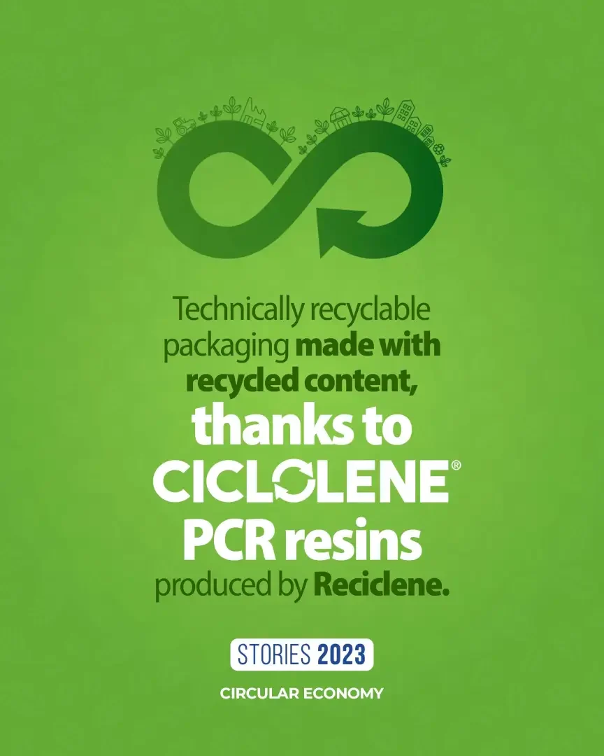 Altalene recycled-content film developed for Colanta packaging