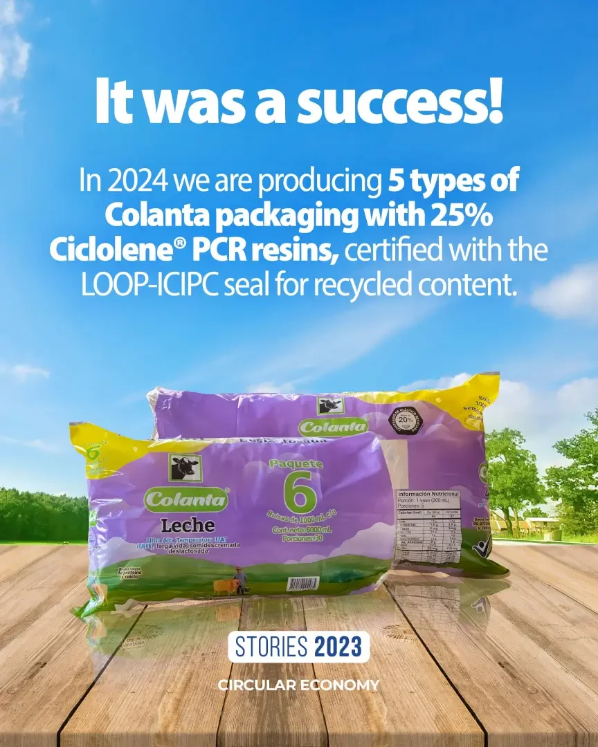 Circular economy in the dairy market with Colanta's recycled packaging