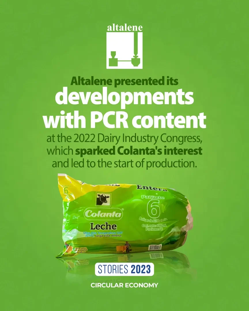Colanta secondary packaging with recycled content produced by Plastilene Group