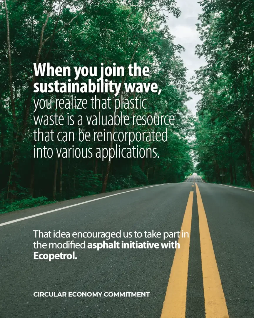 Roads in Colombia paved with recycled plastic from Reciclene